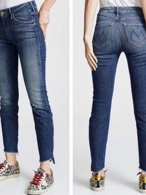 MOTHER The Looker Ankle Step Fray Jeans Size 29